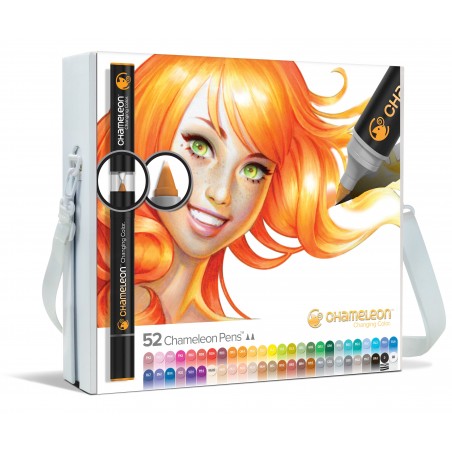 CHAMELEON Coffret Super Deluxe - 52 marqueurs encre alcool– Accessoires inclus
