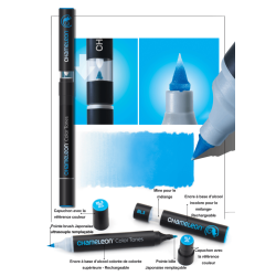 CHAMELEON Coffret Super Deluxe - 52 marqueurs encre alcool– Accessoires inclus