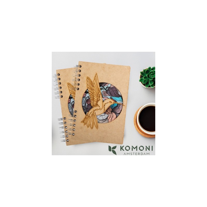 copy of Carnet bois rechargeable KOMONI® – Modèle Colibri encre