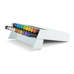 CHAMELEON Coffret Deluxe - 22 marqueurs + 1 pack de 16 cartes de coloriage au choix