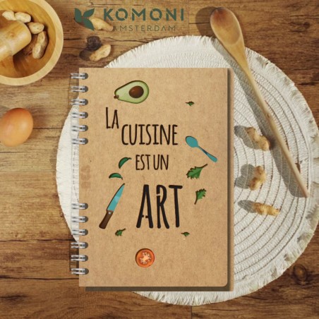 Carnet bois rechargeable KOMONI® – Modèle Ingrédients