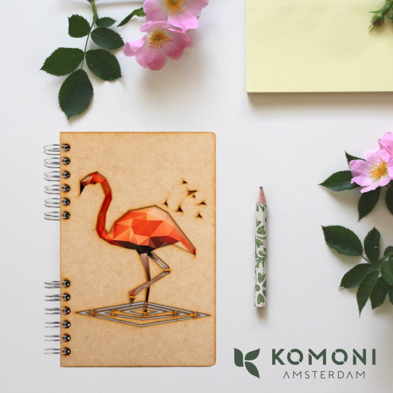 Carnet bois rechargeable KOMONI® - Modèle Horizon