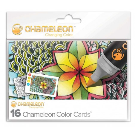 copy of Cartes de coloriage  - Thème Zen - 16 cartes et 8 designs Chameleon Pens
