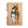 Carnet bois Komoni® - modèle husky