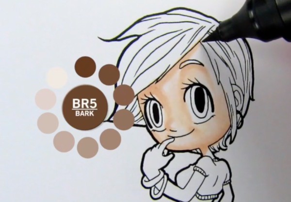 Tutoriel : apprendre à colorier une chevelure avec les Chameleon Pens