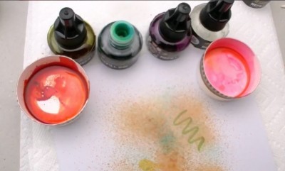 Tutoriel encres Chameleon Pens : comment obtenir un effet brume